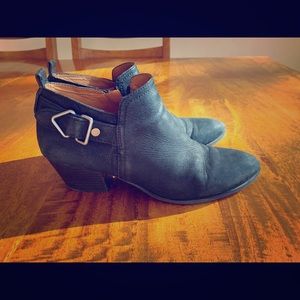 Cute versatile black booties.